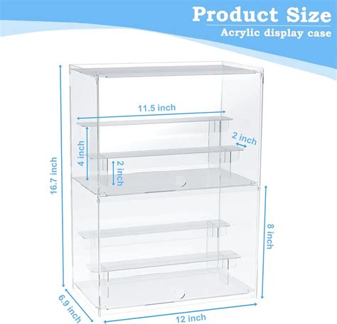 Tier Acrylic Display Case Collectibles Clear Acrylic Display Boxes