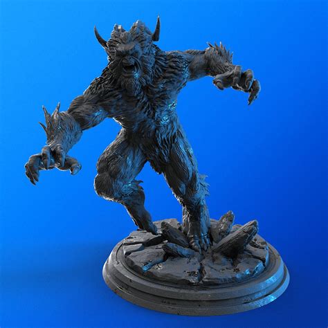 Yeti For Dandd 5e And Pathfinder Crafted By Yasashii Kyojin Studio For