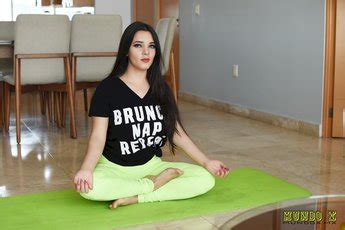 Busty Brunette Chick Rips Open Her Pantyhose To Ride A Dick Photos