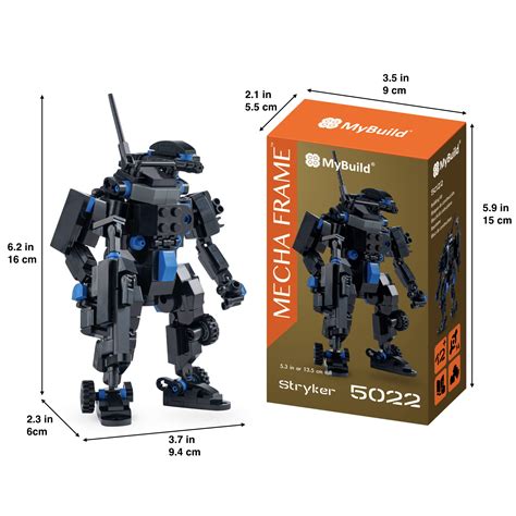 MyBuild Mecha Frame Armed Forces Stryker 5022 Black Armor Robot Blocks