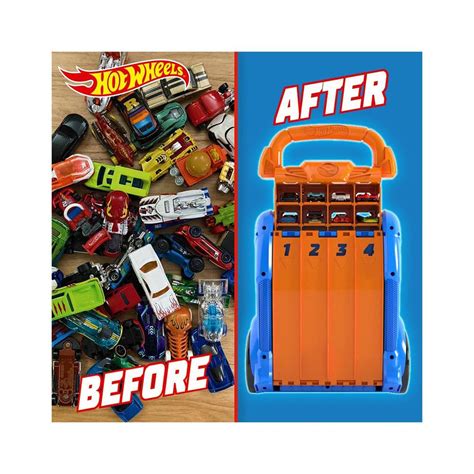 Hot Wheels Multilauncher Ultra Racing Car Case Stores Up To 20 Cars Multicolour BuysBest