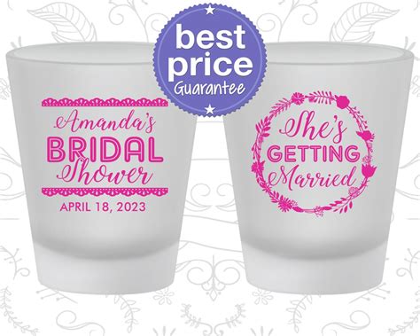 Bridal Shower Shot Glasses Bridal Shower Favors Bridal Shower Ts Bridal Shower Party Ts