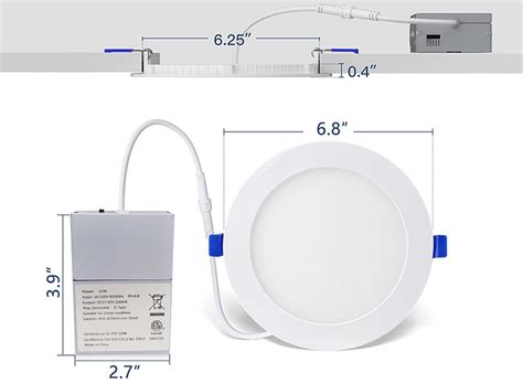 6 5cct Flat Slim Panel Light 2700k3000k3500k4000k5000k