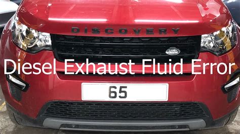 Land Rover Discovery Sport Diesel Exhaust Fluid Dosing Malfunction Fixed Error Codes P2baf P2ba6