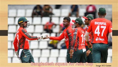 Bangladesh Announces Squad