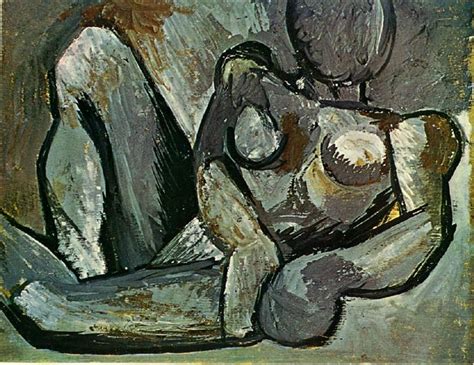 Reclining Nude 1908 Pablo Picasso WikiArt Org