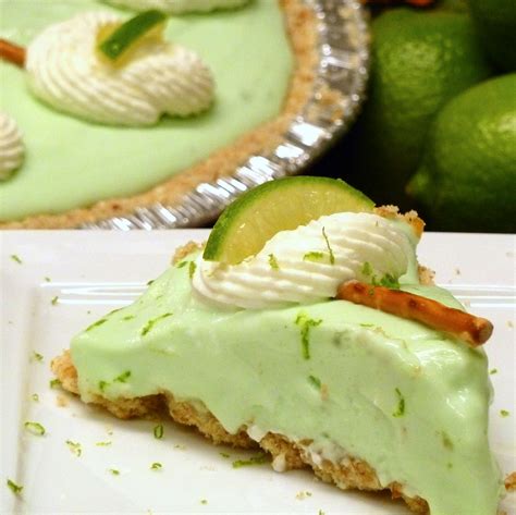 No Bake Margarita Pie Recipe With Pretzel Crust