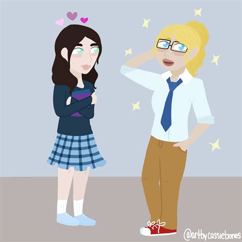 Just Your Run Of The Mill Brunette Prep Fawning Over The Usual Blonde Soft Butch No Biggie