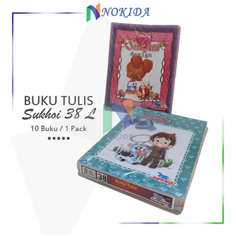 jual nokida buku tulis sukhoi  lembar  buku pack buki sekolah
