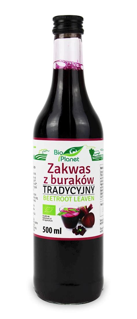 ZAKWAS Z BURAKÓW TRADYCYJNY BIO 500 ml BIO PLANET Sklep Ekologiczny