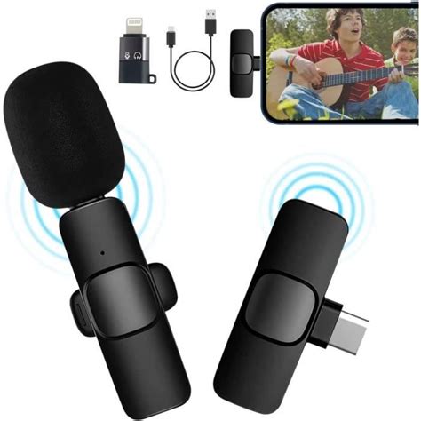 Micro Cravate Sans Fil Micro Cravate Bluetooth Microphone Cravate Sans