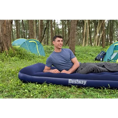 Bestway Надувной матрас 99х188х28см с подголовником, встр.ножной насос ...