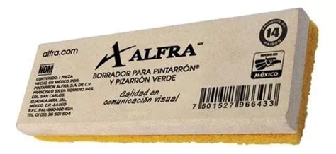 Borrador Alfra Para Pizarrón Blanco Madera 1 Pieza