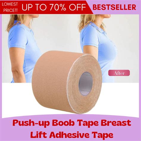 BEST CHOICE Push Up Boob Tape Breast Lift Adhesive Tape Lift Up Invisible Bra Tape Roll 5M