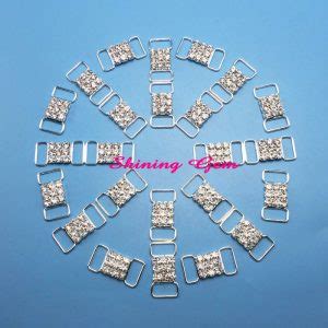 Single Row Ss Straight Space Chain Crystal Bikini Connectors Bcl Shining Gem