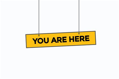 You Are Here Button Vectors Sign Label Speech Bubble You Are Here