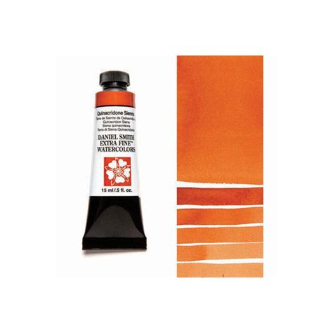 Quinacridone Sienna 15 Ml Tube Daniel Smith Extra Fine Watercolors