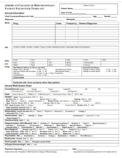 Chief Complaint Examples Pdf Examples