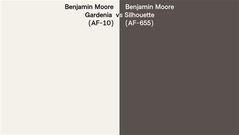 Benjamin Moore Gardenia Vs Silhouette Side By Side Comparison