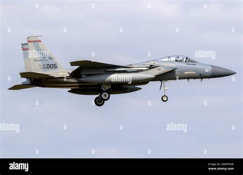 Us Air Force F C Eagle Fighter Jet From Oregon Ang Arriving At