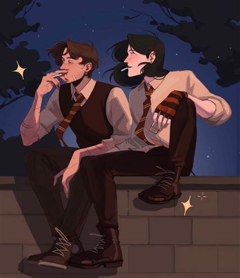 Wolfstar By Guine Evere On Ig Remus And Sirius Harry Potter Art