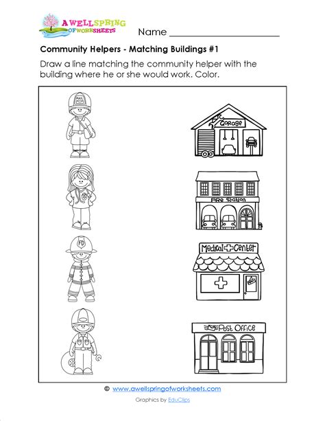 Printable Community Helpers Worksheets