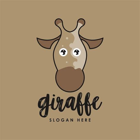 Giraffen Logo Design Konzept Vektor Langhalsiges Wildtier Logo