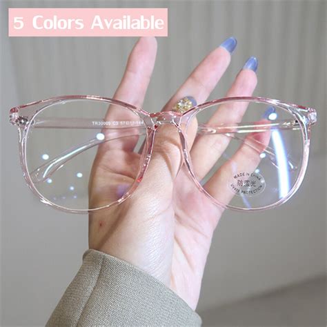 Anti Radiation Glasses Men Black Round Eyeglasses Frames Women Optical