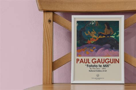 Paul Gauguin Exhibition Poster Gauguin Fatata Te Miti Poster Etsy