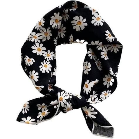 Foulard Carr En Coton For Femmes Mouchoir De Cheveux Petites