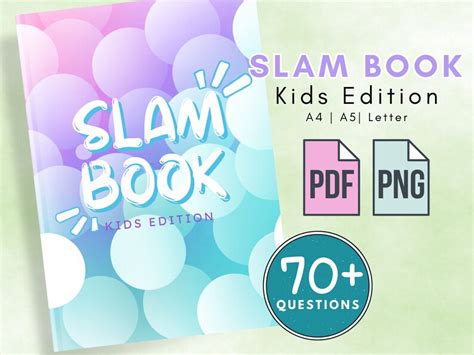 slam book  friends kids grade school elementary students