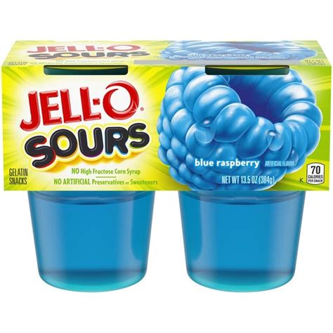 Jell O Blue Raspberry Ready To Eat Gelatin Snacks 135 Oz Instacart