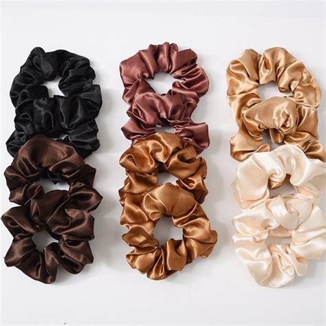 Neutral Satin Scrunchies Etsy Artofit