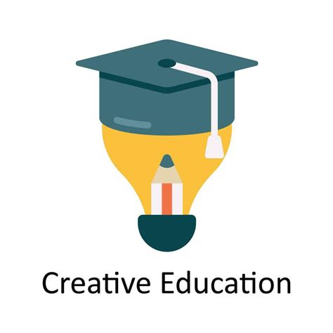 Creative Education Vector Flat Icon Design Illustration Education And