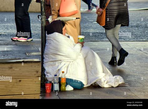 homeless person begging on the street Stock Photo - Alamy