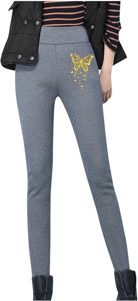 Thermohose Damen Winter Outdoor Gefüttert Leggings Sport Fahrrad Fleece