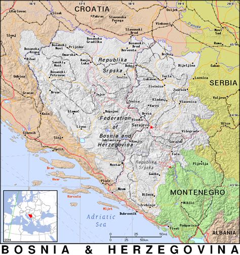 Ba Bosnia And Herzegovina Public Domain Maps By Pat The Free Open