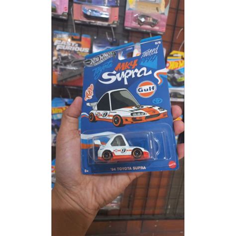 Jual Hot Wheels Toyota Supra Tooned Gulf Series Shopee Indonesia