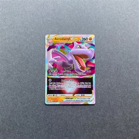 Aerodactyl VSTAR 093 196 Pokémon Near Mint Lost Origin Ultra Rare Holo