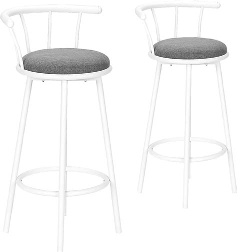 Sesslie White Colors White Gray Cotton Fabric Swivel Barstool Rooms To Go