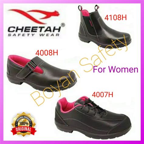 Jual Sepatu Safety Wanita CHEETAH 4007 4008 4108 Original Safety Shoes