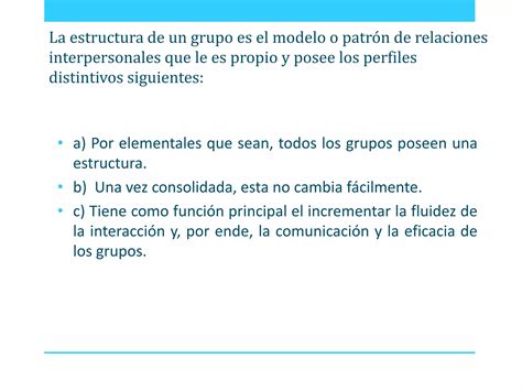 Estructura Grupal Elementos Roles Estatus Normas Comunicación En