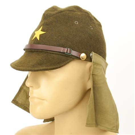 Japanese Wwii Army Emnco Hat And Neck Flaps Size 7 Ebay