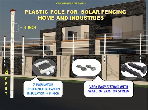 Rectangular Solar Fencing Pole For Home At Rs Piece In Ahmedabad