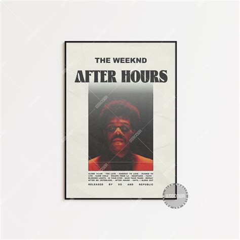 The Weeknd Posters After Hours Poster The Weeknd After Hours