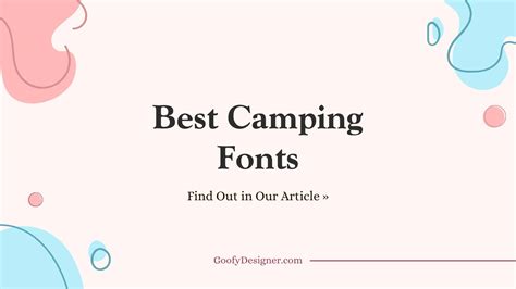 26 Camping Fonts That Resonate With Every Outdoor Enthusiast