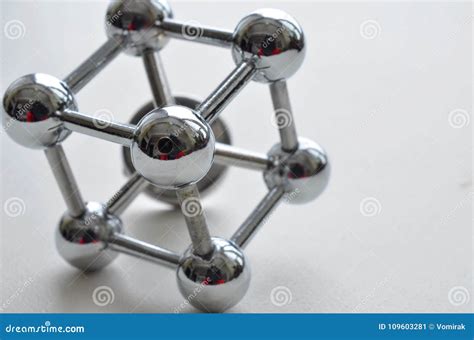 Decorative Model of an Iron Molecule Made of Stainless Steel Stock ...