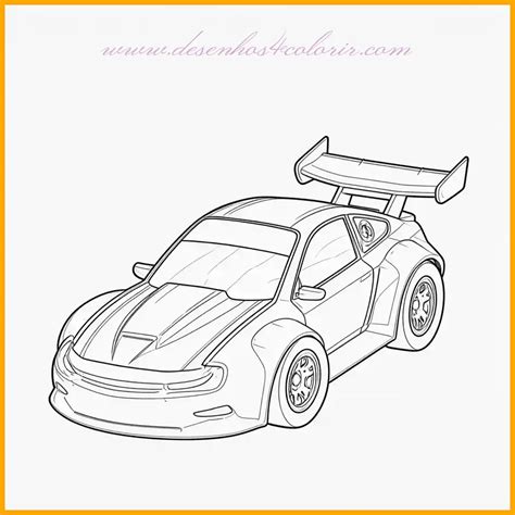 Desenho da Hot Wheels para colorir carro um aerofólio gigante Desenhos para Colorir e