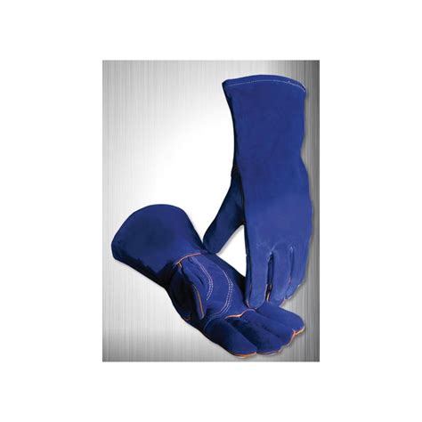 Gants de Soudure industrielle CAIMAN bleu palme renforcée 1413