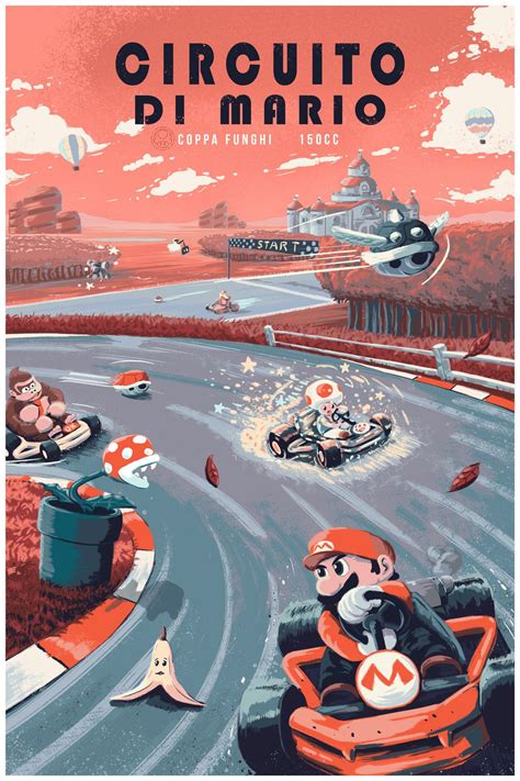 Mario Kart Fan Art Created By Josh Martinez Super Mario Kart Mario